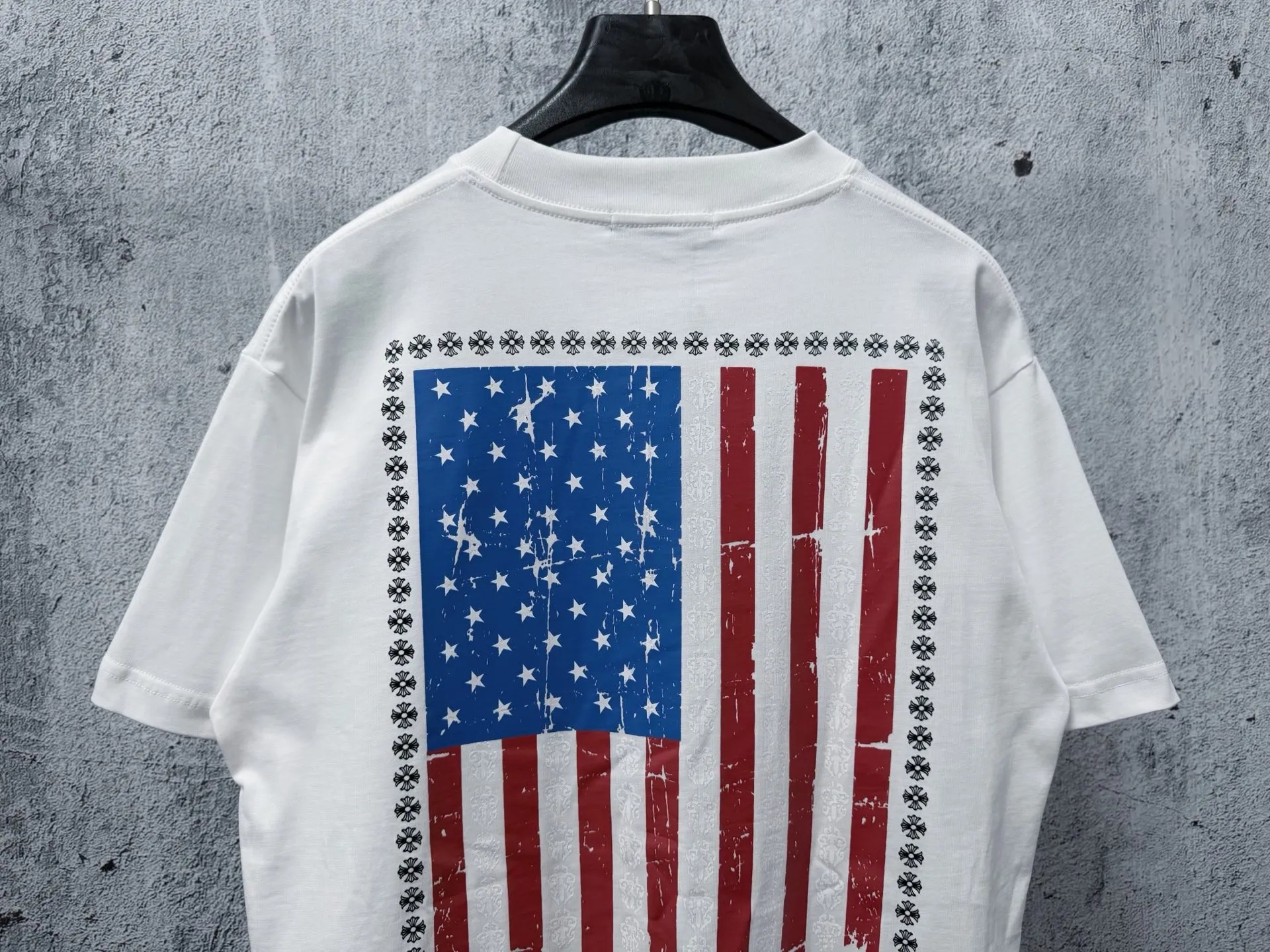 【Chrome Hearts】 25ss T Same Style T Versatile : White Black Size：S-XL